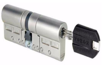 Cilindro de segurança Tokoz medida 35/40 mm com chave chave . sistema anti panico 